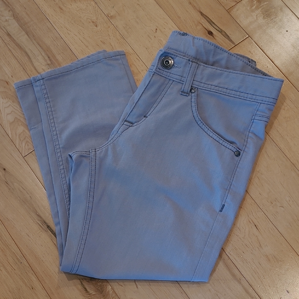 Athleta Gray Denim Capris